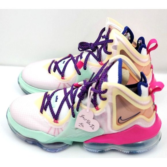 Nike LeBron 19 XIX Pink Valentines Day Love Letter DH8459-900 Sz 10 main image 6